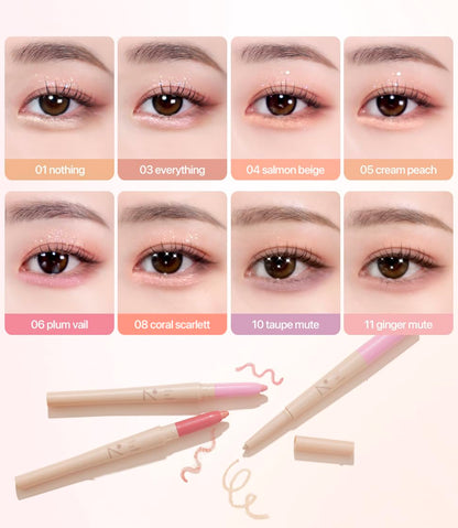 Nobev Under Eye Master 10 Colors – Cream Peach (05) | Dual-Tip Concealer & Highlight for Under Eyes