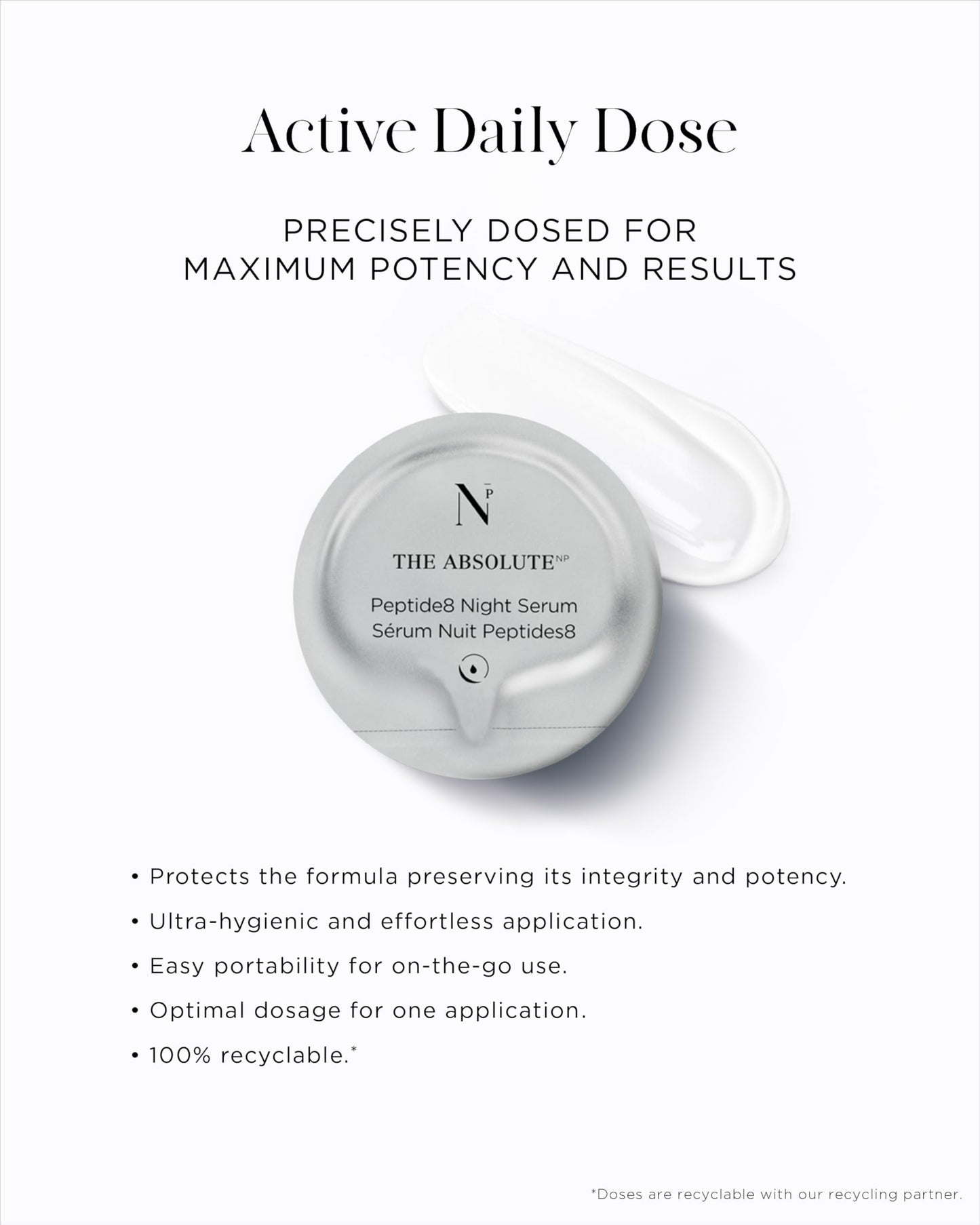Noble Panacea The Absolute Peptide8 Night Serum – 30 Doses Refill