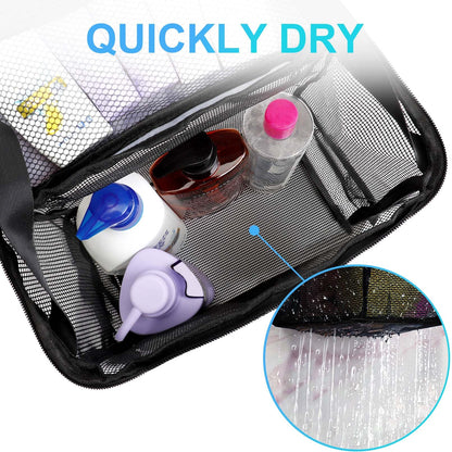 NOBLIGOAL Dorm Shower Caddy: Large-Capacity Mesh with Hanging Hook