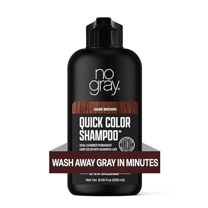 No Gray Quick Color Shampoo – Black, 8.45 oz | 5-Minute Gray Coverage