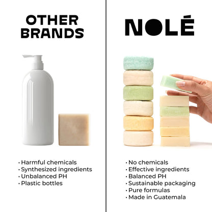 NOLE CARE Sustainable Bar Shampoo with Chamomile & Batana Oil - Blonde Hair - pH Balanced - Rice Protein Based - Sulfate-Free - Plastic-Free (3 oz)