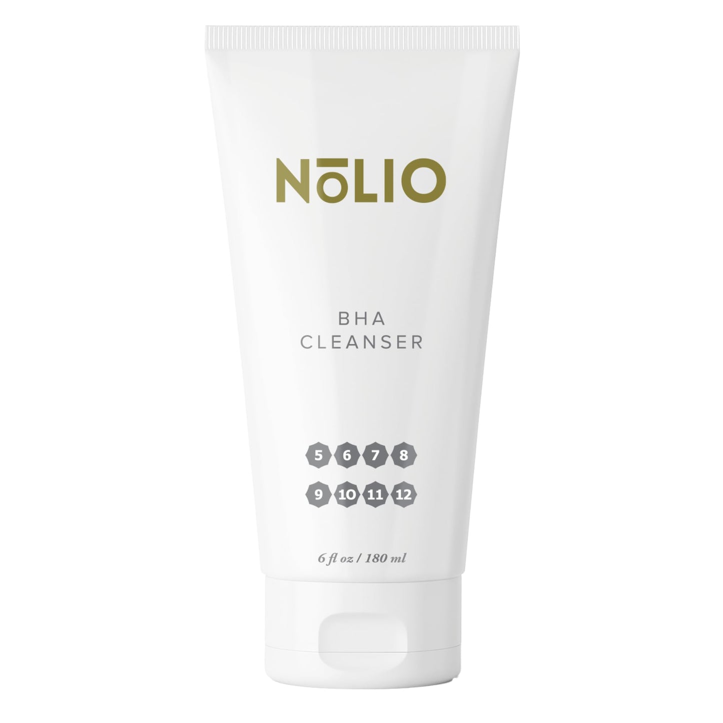 NOLIO BHA Cleanser – Salicylic & Glycolic Acid Face Wash for Oily Skin – 6.7 oz
