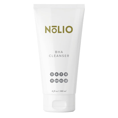 NOLIO BHA Cleanser – Salicylic & Glycolic Acid Face Wash for Oily Skin – 6.7 oz