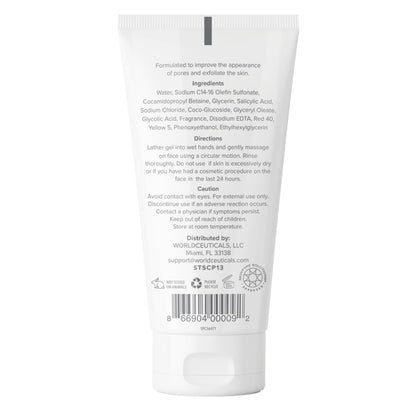 NOLIO BHA Cleanser – Salicylic & Glycolic Acid Face Wash for Oily Skin – 6.7 oz