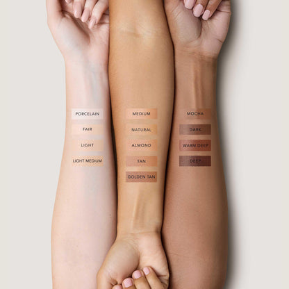 No Makeup Makeup Foundation + Brush Duo – Porcelain | Skin-Tone Adaptive FlexShade