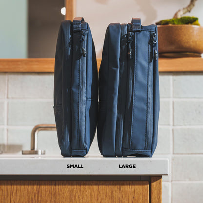 NOMATIC Toiletry Bag for Travel - Navy Small V2 | Compact, Water-Resistant Organizer