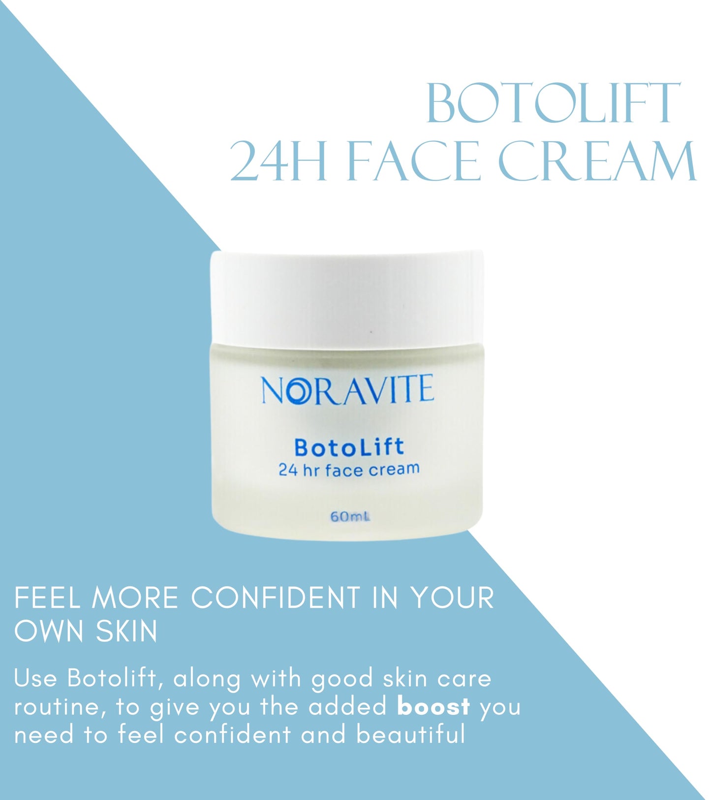 Noravite Botolift Face Tightening Cream – Unscented with Hyaluronic Acid & Argireline | Anti-Wrinkle Moisturizer | Made in Greece