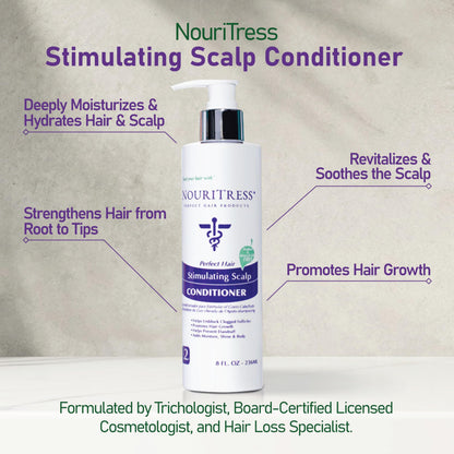 NouriTress Stimulating Scalp Conditioner – Deep Hydration & Strength, 8oz