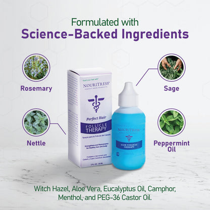 NouriTress Hair Follicle Therapy Serum – Advanced Scalp Treatment with Rosemary and Castor Oil