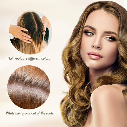 Nova Hair Dye Shampoo 3-in-1 – Instant Gray Coverage for Men & Women (200ml Light Brown)