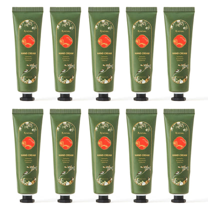 NOVAL Jasmine Hand Cream 10-Pack – Deep Hydration in 30ml Tubes | Non-Greasy, Fast Absorbing