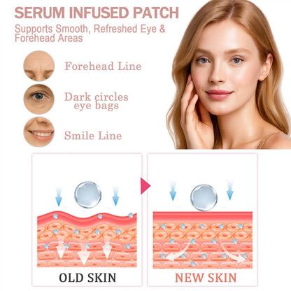 NOVALIFT Kunnozz Micro Eye Patches – Puffy Eyes, Dark Circles, Smile Lines & Forehead Hydration (2 Boxes)