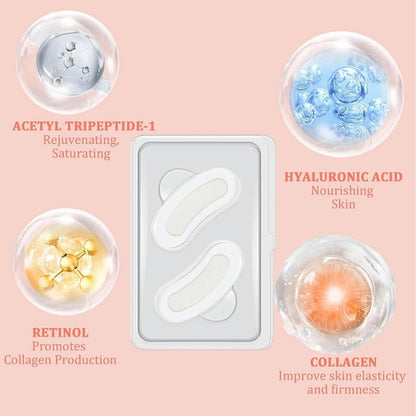 NOVALIFT Kunnozz Micro Eye Patches – Puffy Eyes, Dark Circles, Smile Lines & Forehead Hydration (2 Boxes)