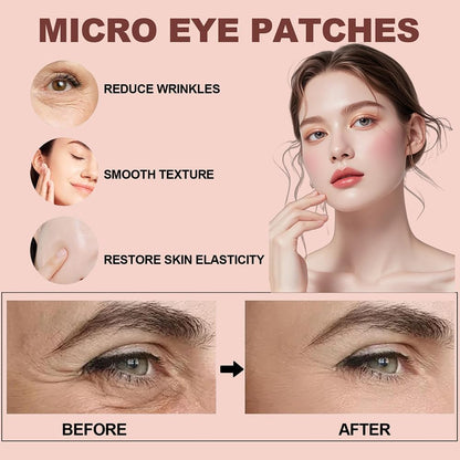 NOVALIFT Micro Eye Patches – Hydrating Under-Eye Patches for Puffy Eyes & Fine Lines (3 Pairs)