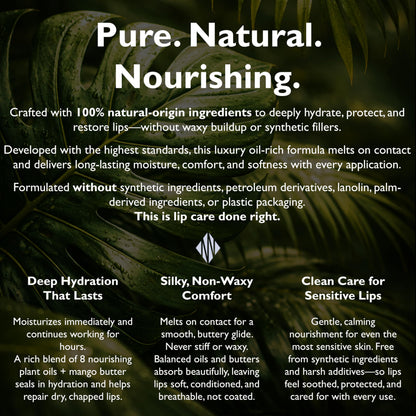 Novana Naturals Organic Nourishing Lip Balm – 4-Pack, Peppermint & Mango Butter