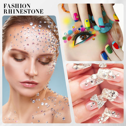 Novani Hyacinth/Orange Rhinestones 1440pcs – 2088 Flat Back 3.8-4.0mm for Nail Art & Crafts