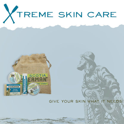 Nova Scotia Fisherman Stem to Stern Pack – Mini Soap, Lip Balm, Hand & Body Cream, Rescue Balm