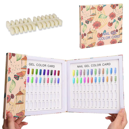 Noverlife 120 Nail Colors Display Book | 120 False Nail Tips & Swatch Chart
