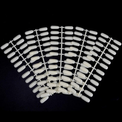 Noverlife 600PCS Flat False Nail Tips for Color Display Book & Practice