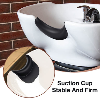 Noverlife Salon Neck Rest Cushion with Suction Cups – Non-Slip Silicone Neck Pillow