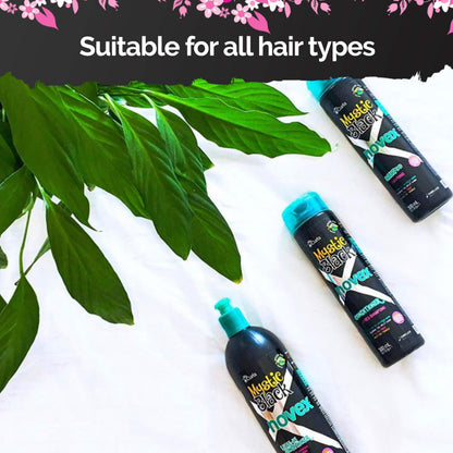 NOVEX Mystic Black Shampoo + Conditioner + Mask Set – 10.1oz / 10.1oz / 35oz