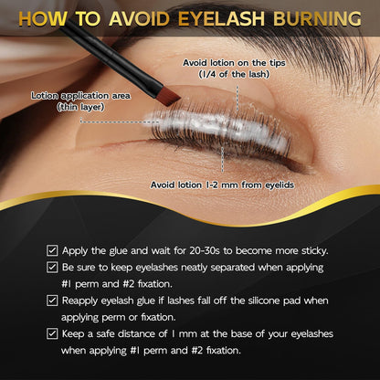 Novobey Upgraded Lash Lift & Brow Lamination Kit 4in1 – Double Black Brown, Salon & Home Use