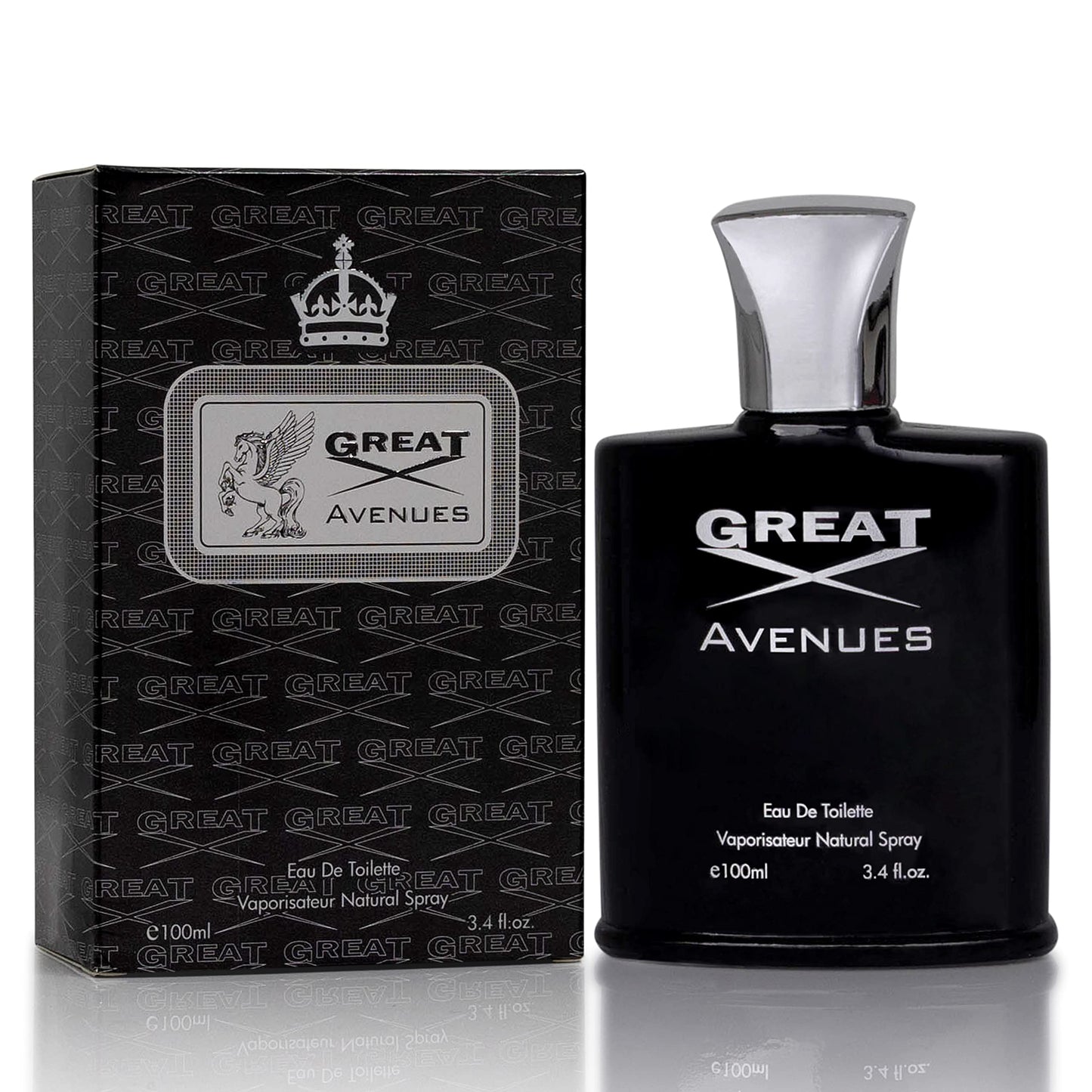 NovoGlow Great Avenues for Men – 100ml EDP Spray | Long-Lasting Woody, Fruity & Smoky Scent