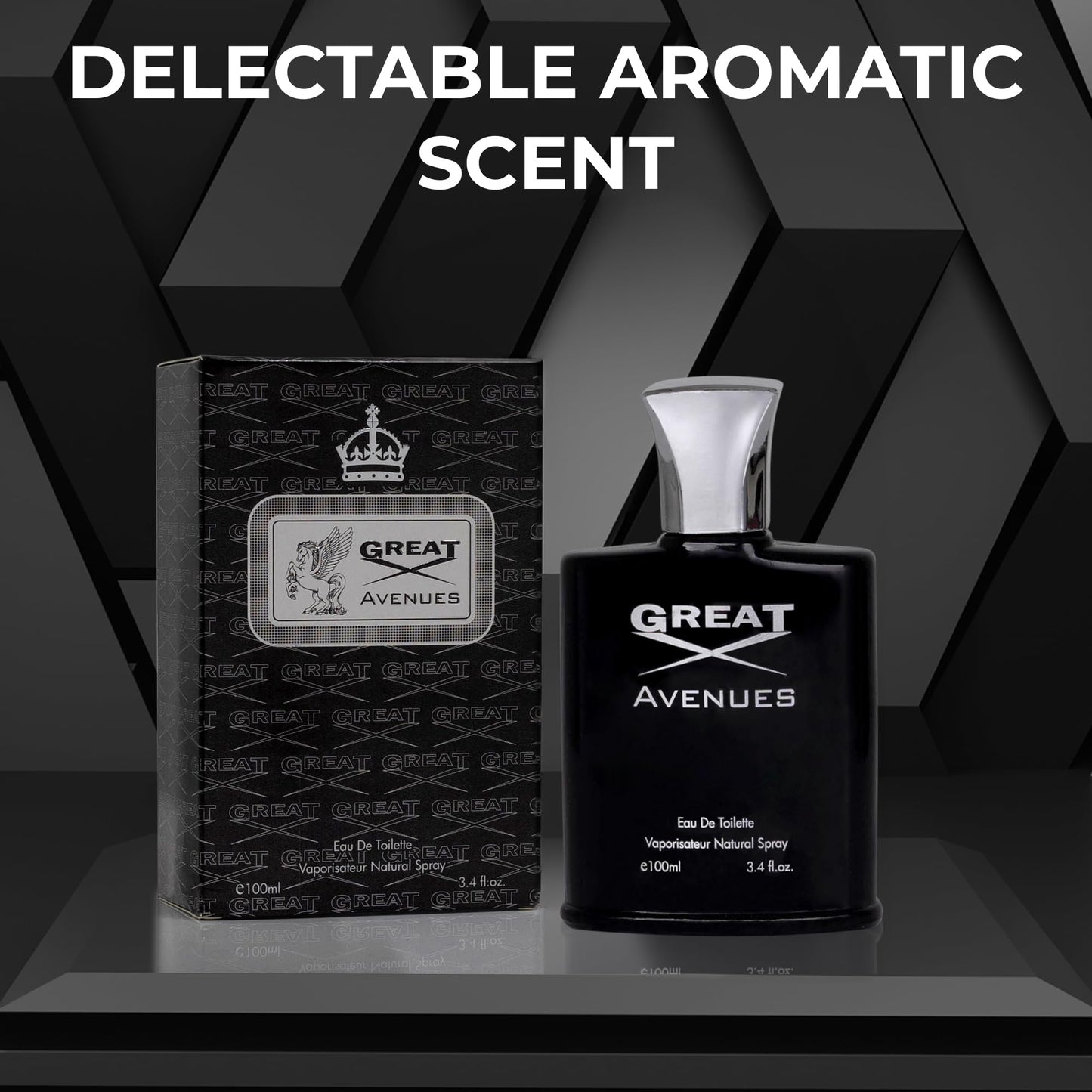 NovoGlow Great Avenues for Men – 100ml EDP Spray | Long-Lasting Woody, Fruity & Smoky Scent