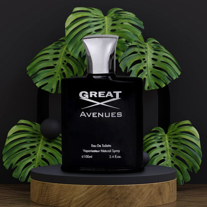 NovoGlow Great Avenues for Men – 100ml EDP Spray | Long-Lasting Woody, Fruity & Smoky Scent