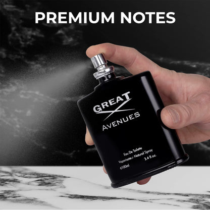 NovoGlow Great Avenues for Men – 100ml EDP Spray | Long-Lasting Woody, Fruity & Smoky Scent
