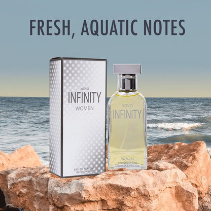 NovoGlow Infinity for Women – Eau de Parfum Spray 3.4 oz | Citrus, Floral & Musk