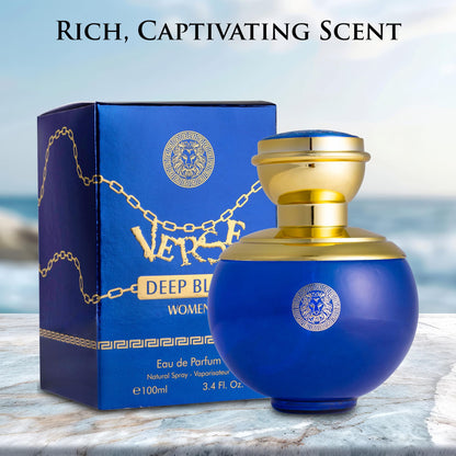 NovoGlow Verse Deep Blue for Women EDP – Floral, Fruity & Woody (100ml)