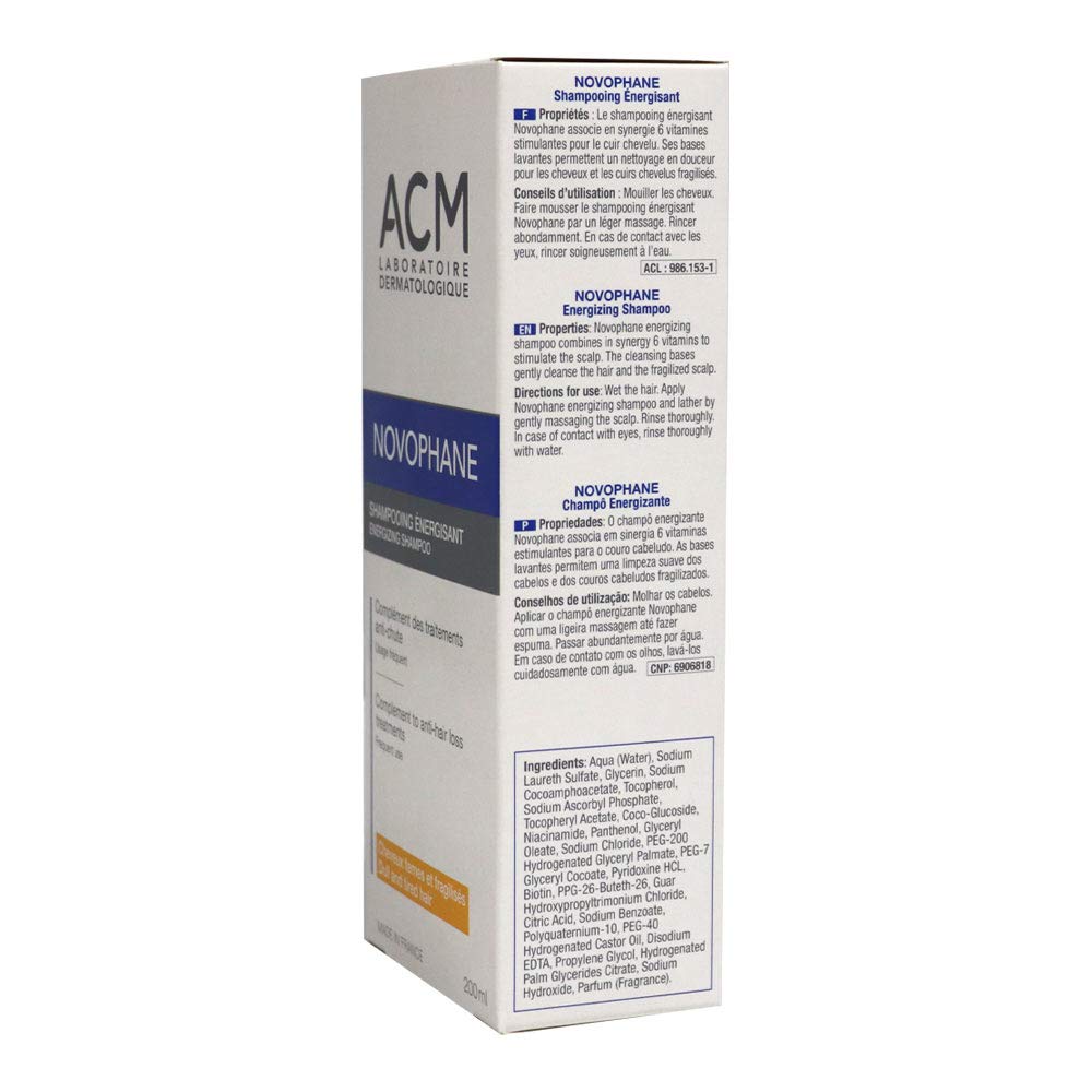 ACM Laboratoire Novophane Energisant Anti Hair Loss Treatment Shampoo 200ml