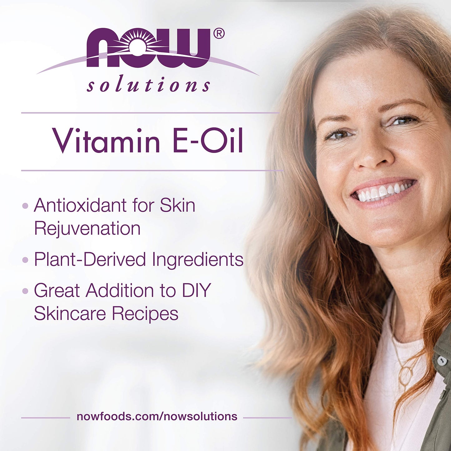 NOW Foods Solutions E-Oil 23,000 IU - Natural Skin Rejuvenation & Moisturizer (1 oz)