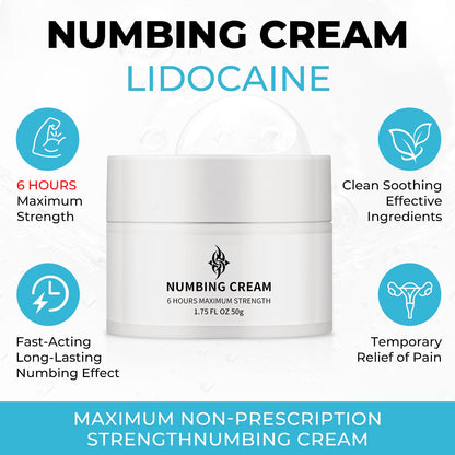 Noxdav Numbing Cream Extra Strength – 6H Maximum Temporary Comfort for Skin