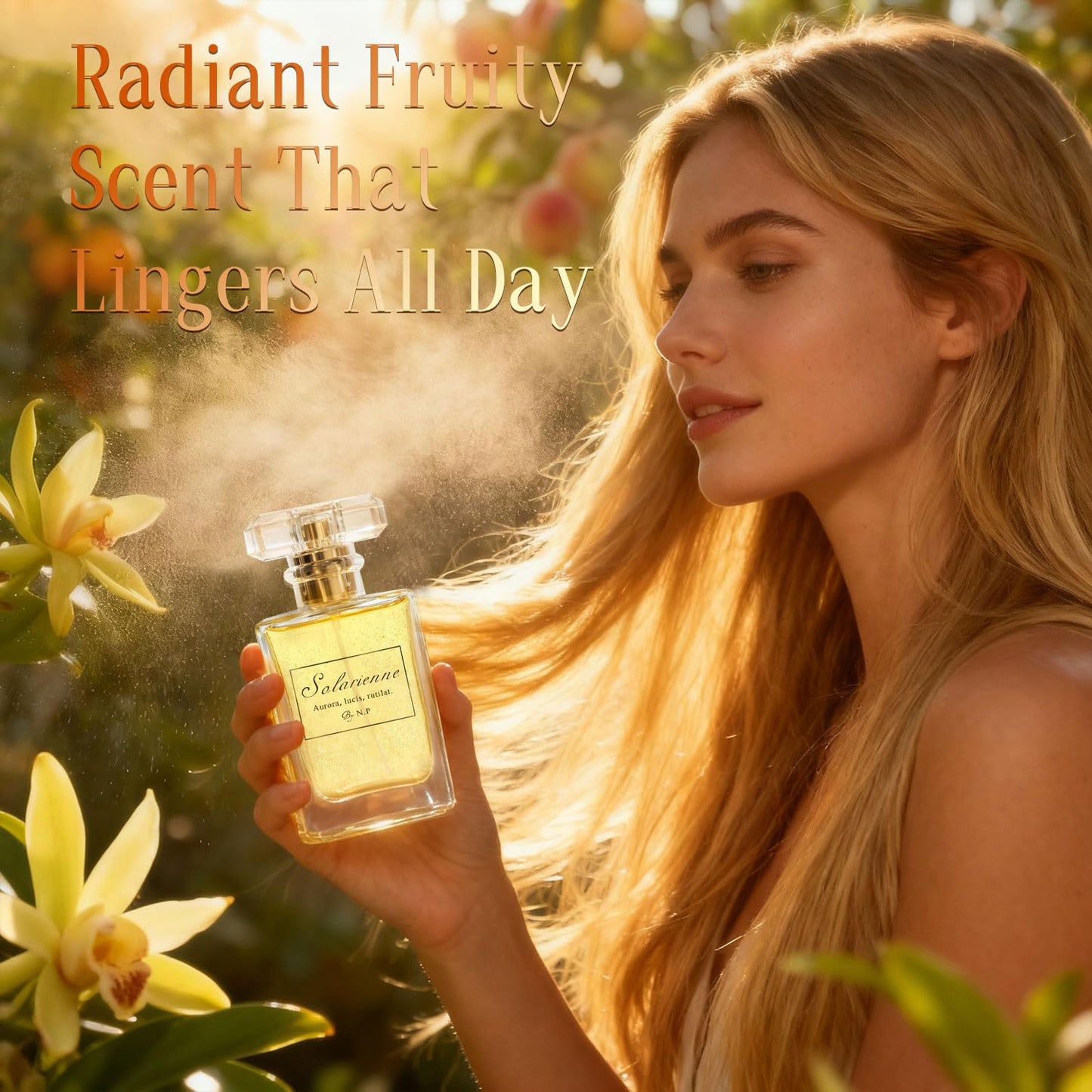 NP NATURES PHILOSOPHY Hair Perfume — Leave-In Serum & Shine Spray, Anti-Frizz, 50ml (Solarienne)