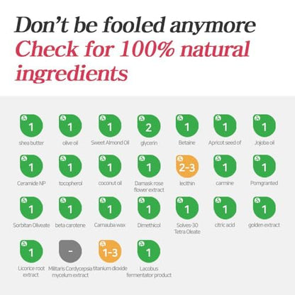 NS BEAUTY Lux Triple Lip Cure Balm — Natural Tinted Lip Care, 0.17 oz, Korean Best-Seller