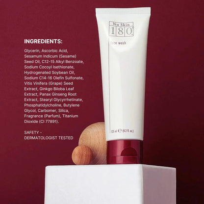 Nu Skin 180° Face Wash | Vitamin C Cleanser with Antioxidants | Hydrating Daily Cleanser – 2 Pack