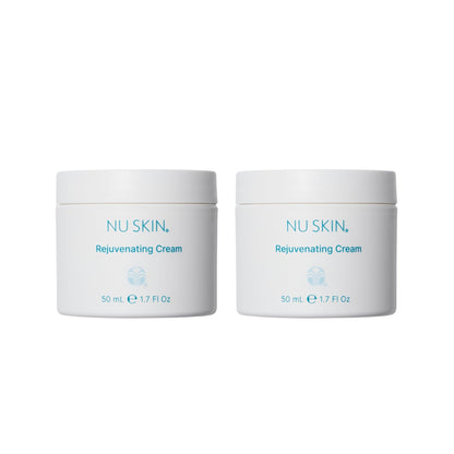 Nu Skin Rejuvenating Cream | Hydrating Moisturizer with Hyaluronic Acid for Dry Skin | 1.7 Fl Oz | 2 Pack