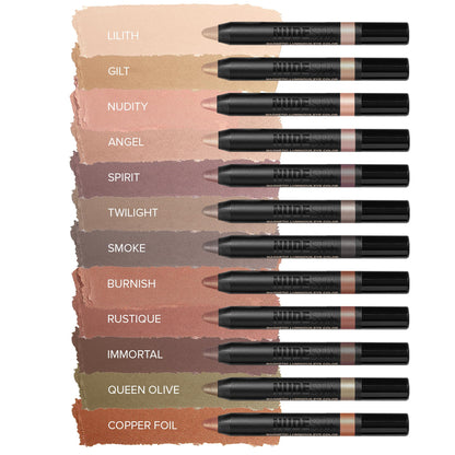 Nudestix Magnetic Luminous Eye Color Burnish – 4-in-1 Eye Pencil (Shadow, Liner, Primer & Highlighter) Waterproof Satin Finish