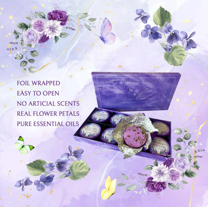 NuePhina Premium Lavender Shower Steamers – 100% Natural, Long-Lasting Spa-Like Aromatherapy