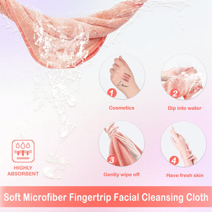 NUGILLA Makeup Remover Cloths – 6 Pack, 12x12 Inch Reusable Microfiber Towels