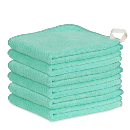 Nugilla Makeup Remover Cloths - 12x12in Reusable Microfiber Towels, 6-Pack