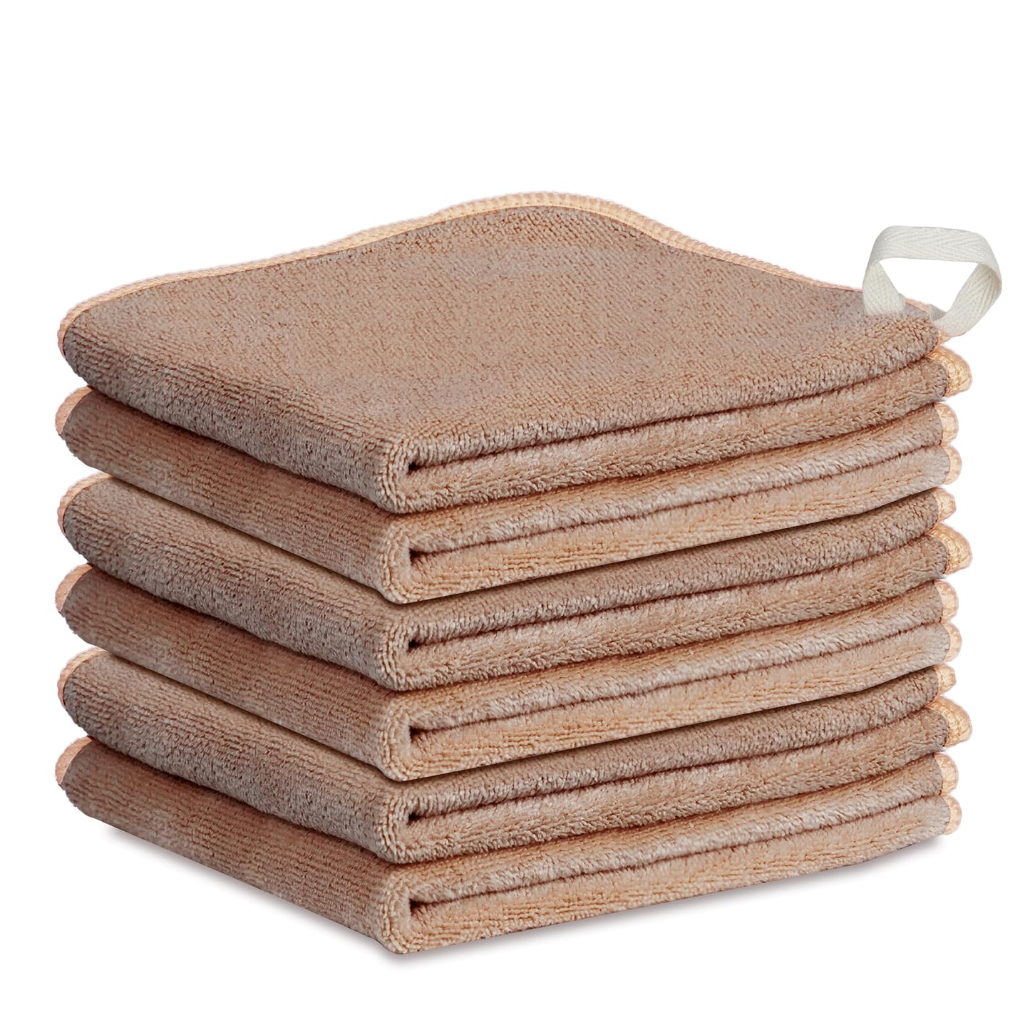 NUGILLA Makeup Remover Cloths — 6-Pack, 12x12 in Reusable Microfiber Towels for Face