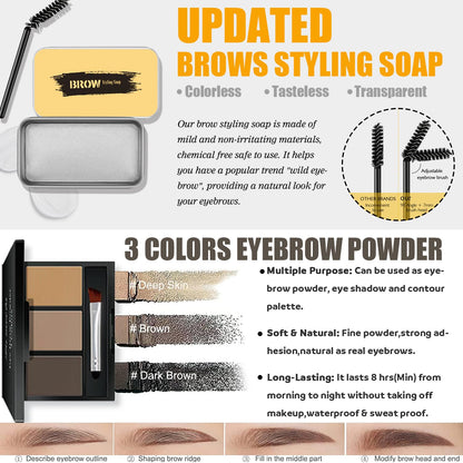 NUIBO All-in-One Makeup Kit – 12-Color Eyeshadow, Foundation, Lipstick & More