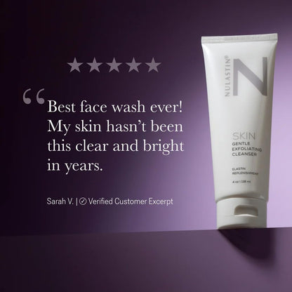 NULASTIN Gentle Exfoliating Face Wash – Sulfate-Free, Vegan, Cruelty-Free (4 oz)