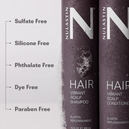 NULASTIN Vibrant Scalp Shampoo + Conditioner Duo — Voluminous, Color-Safe, Vegan (2 Count)