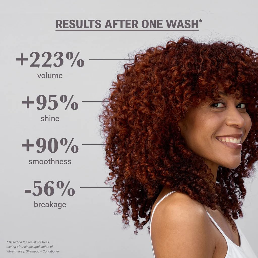 NULASTIN Vibrant Scalp Shampoo + Conditioner Duo — Voluminous, Color-Safe, Vegan (2 Count)
