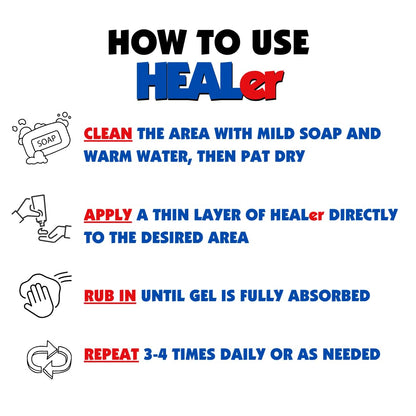 NUMBer HEALer Tattoo Aftercare Gel – Fast-Absorbing Aloe & Vitamin E Moisturizer (3oz Travel Size)