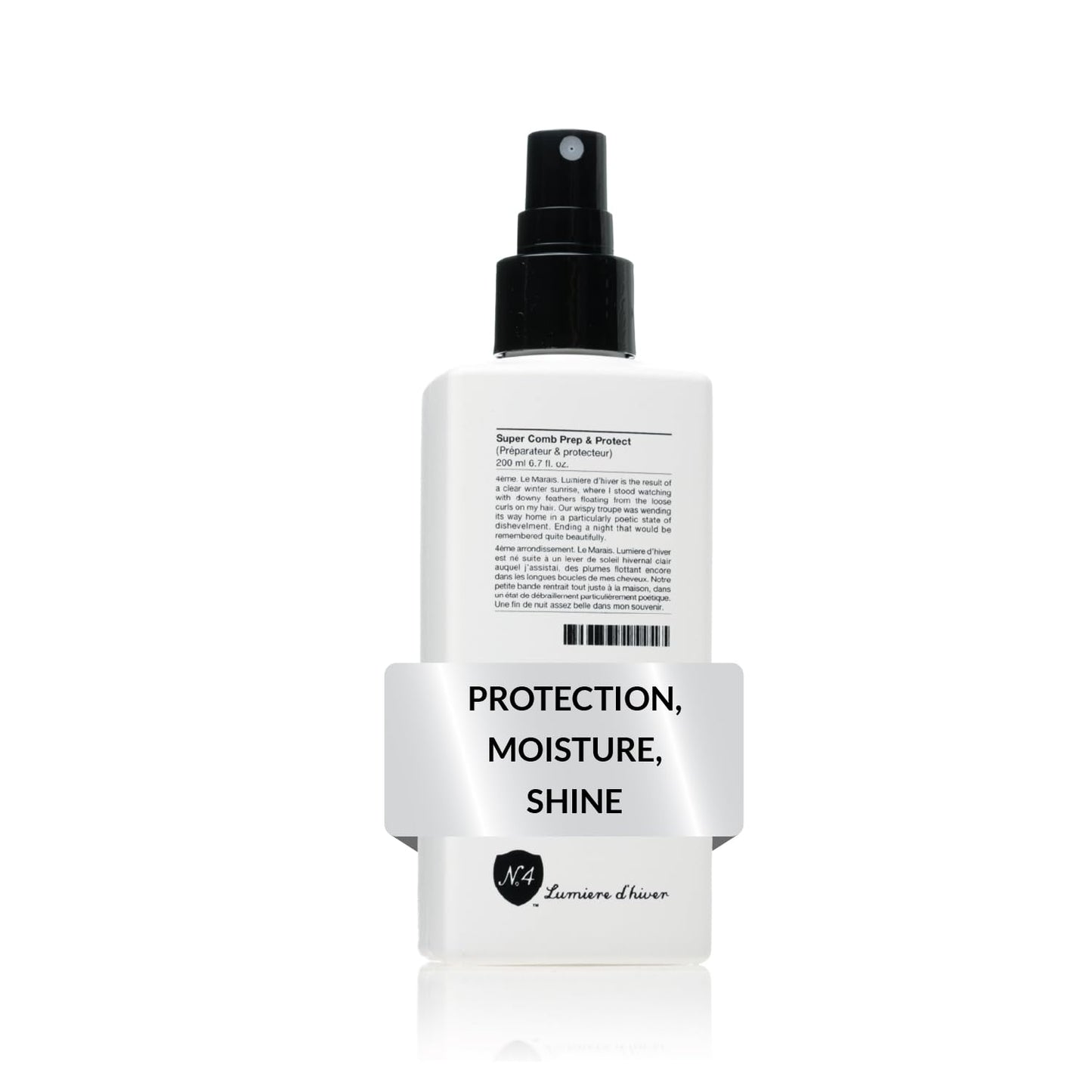 Number 4 Super Comb Prep & Protect – Leave-In Conditioner Spray, Heat Protectant, 6.7 oz